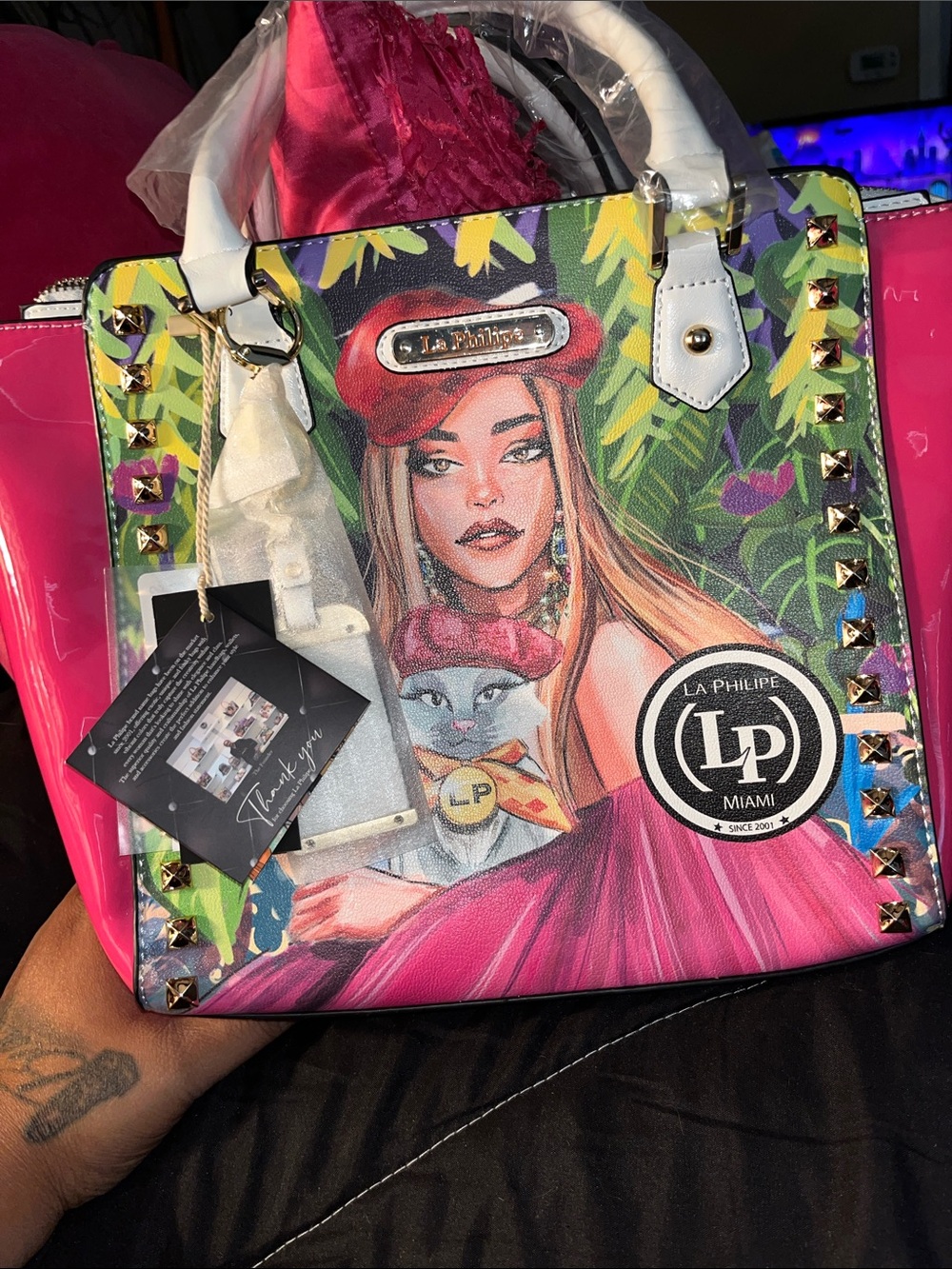 Pink Artistic Satchel